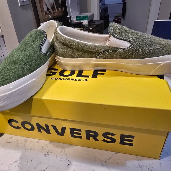 Converse X Golf Le Fluer One Star Cc Slip Pro Forest Elf/Brush/Egret Mens Sz 10 - Picture 10 of 14